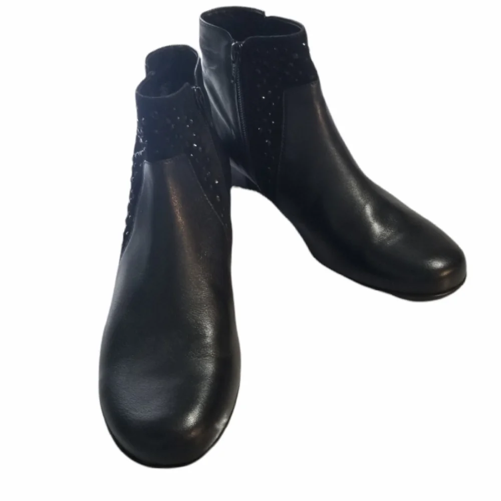 GABOR Hovercraft Womens Booties Ankle Boots UK 6.5 US 7 7.5, Color Black